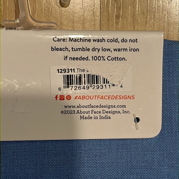 NWT Sky blue About Face Designs kitchen tea towel DIRTY DISHES funny saying - Picture 7 of 8